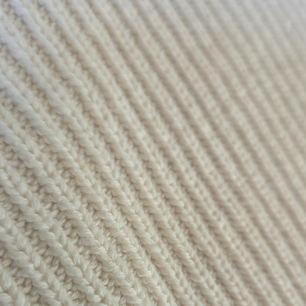 {Gap} 24-7 Split Hem Turtleneck Sweater in Off White & Navy (Small) - Picture 15 of 16